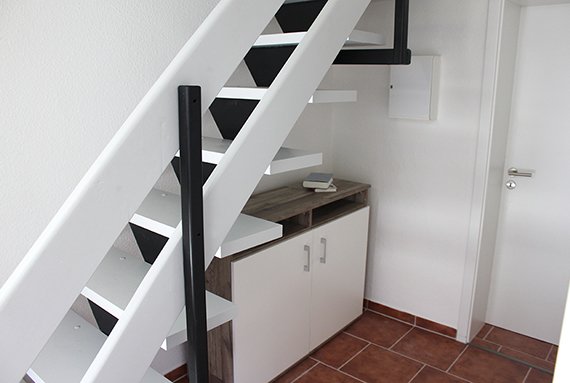 Reetdachhaus – Treppe ins Obergschoss