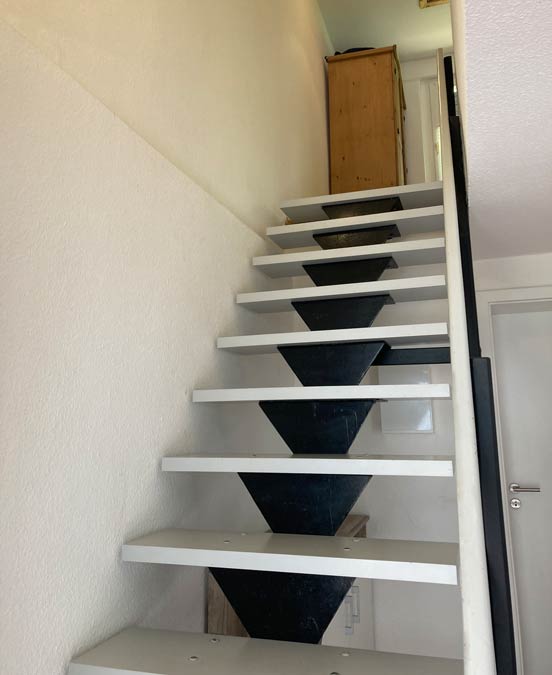Reetdachhaus – Treppe ins Obergeschoss